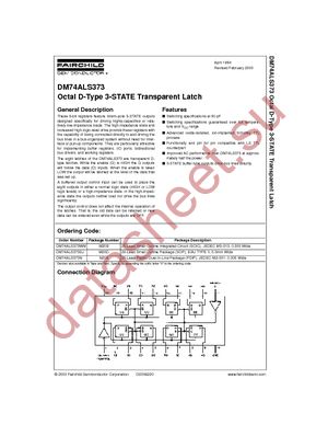 DM74ALS373WMX datasheet  